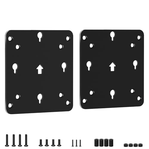 Aiweiwa 2-Packungen Adapterplatte Kompatibel mit Intel NUC Gen 13 12 11 10 8 7 6 5 Wand Schreibtisch und Monitor Halterungsplatte Kompatibel mit NUC Mini PC Halterung mit Schrauben von Aiweiwa