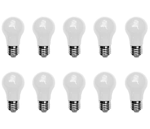 Aiwerttes 10er Pack 3W LED farbige Glühbirne E27 A50 Schraubkappe Warmweiß 3000K Glühbirne für Hochzeit Halloween Weihnachtsfeier Nicht dimmbar von Aiwerttes