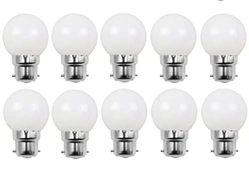 Aiwerttes 10er-Pack B22 Bajonettbirnen 2W G45 Mini Glof LED Glühbirnen (20W Äquivalent) Warmweiße Birne 220V Bunt Energieeffizient für Party Girlanden Dekoration,Nicht dimmbar von Aiwerttes