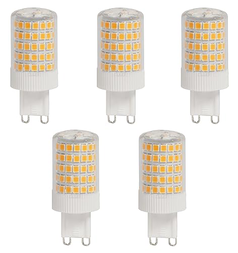 Aiwerttes 12 W G9 LED-Leuchtmittel, G9 LED-Leuchtmittel, nicht dimmbar, warmweiß, 3000 K, 1200 lm, G9 Energiesparlampen, entspricht 100 W Halogenlampen, kein Flackern, 5 Stück von Aiwerttes