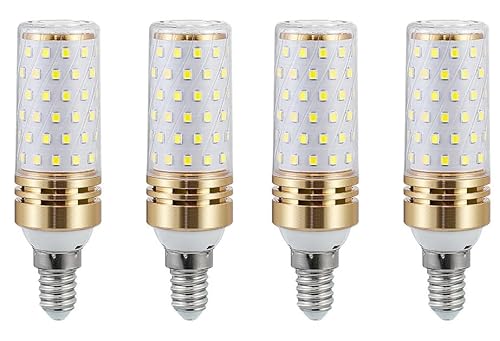 Aiwerttes E14 LED Glühbirne 9W Kaltweiß 6500K,Edison Schrauben Glühbirnen 1000LM Äquivalent zu 100W Halogenbirne,E14 LED Mais Glühbirnen für Schreibtischlampe,nicht dimmbar, AC 220-240V, 4 Stücks von Aiwerttes