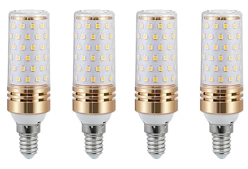 Aiwerttes E14 LED Glühbirne 9W Warmweiß 3000K, 4 Stück, 1000LM Äquivalent zu 100W Halogenbirne, E14 LED Mais Glühbirnen für Schreibtischlampe, nicht dimmbar, AC 220-240V von Aiwerttes