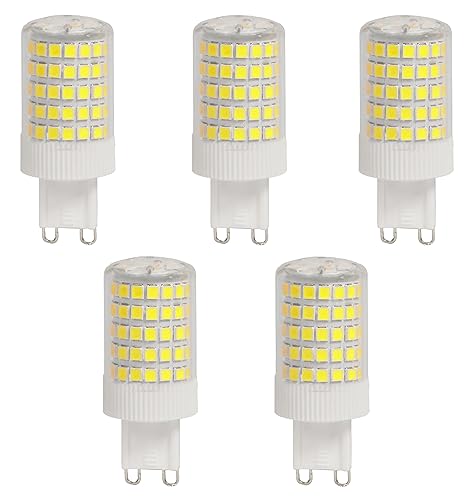 Aiwerttes G9 12W LED Ersatzlampe G9 100W Halogen 1200 Lumen Kaltweiß Keramiksockel Haushaltsbeleuchtung Leuchtmittel nicht dimmbar 5er Pack von Aiwerttes