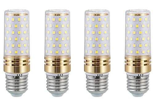 E27 LED Glühbirne 9W kaltweiß 6500K, Edison Schrauben Glühbirnen 1000LM Äquivalent zu 100W Halogenbirne, E27 LED Mais Glühbirnen für Schreibtischlampe, nicht dimmbar,Kein Flimmern, AC 220V, 4 Stücks von Aiwerttes