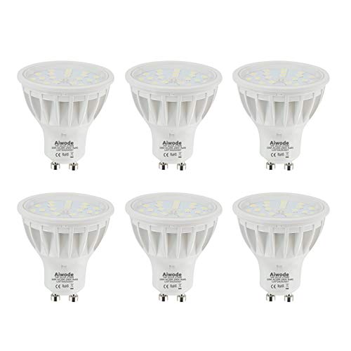 Aiwode Dimmbar GU10 LED Lampe,Warmweiß 2700K LED Leuchtmittel,5W Ersetzt 50W Halogenlampe,600LM RA85 120°Abstrahlwinkel,6er Pack. von Aiwode