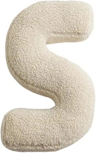 Aixingxing 26 Buchstaben Plüsch Kissen, Niedlich Englisch Alphabet Werfen Kissen Zimmer Couch Dekorative Kissen für Kinderzimmer Sofa Bett Boden Home Decorative (S) von Aixingxing
