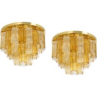1 Of 3 Tronchi Murano Glass Flush Mount Light Kalmar, Austria, 1960S von AixoDesign