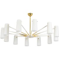 Extra Large Glass Sunburst Chandelier, Stilnovo Style, 1950S von AixoDesign