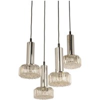 Large Designer Cascading Chandelier Glass For Staff Leuchten, Germany, 1970S von AixoDesign