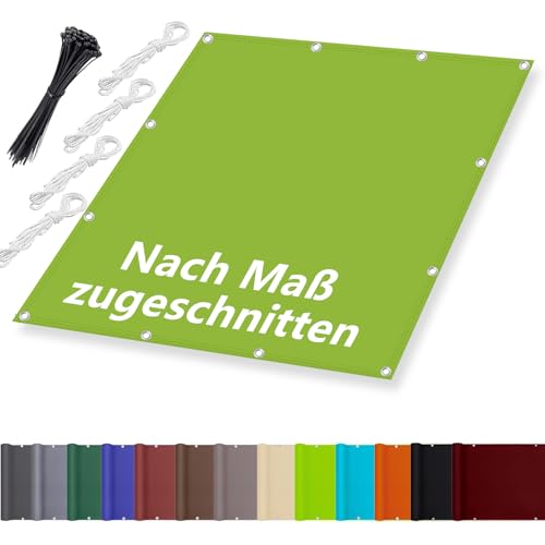 Sonnensegel Seilspanntechnik 1x1.6M, Segeltuch Meterware im Viele Größe und Farben, Sonnenschutznetz inkl Befestigungsseile, UV-Schutz, Wetterfest für Garten Terrasse Balkon, Grün Sonnensegel Seilspanntechnik 1x1.6M, Segeltuch Meterware im Viele Größe und Farben, Sonnenschutznetz inkl Befestigungsseile, UV-Schutz, Wetterfest für Garten Terrasse Balkon, Grün von Aiyaoo