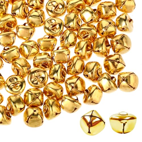 100 Stück Glöckchen Zum Basteln,Kleine Glocke,Weihnachtsdekorations Glocken für Schmuck Basteln Geschenkverpackung Weihnachtsdekorationen Zu Hause Und Für Haustiere,Partygeschenke-Gold 100 Stück Glöckchen Zum Basteln,Kleine Glocke,Weihnachtsdekorations Glocken für Schmuck Basteln Geschenkverpackung Weihnachtsdekorationen Zu Hause Und Für Haustiere,Partygeschenke-Gold von Aiyorse