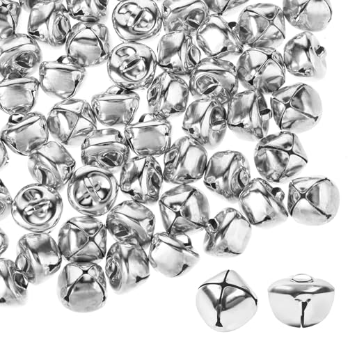 100 Stück Glöckchen Zum Basteln,Kleine Glocke,Weihnachtsdekorations Glocken für Schmuck Basteln Geschenkverpackung Weihnachtsdekorationen Zu Hause Und Für Haustiere,Partygeschenke-Silber 100 Stück Glöckchen Zum Basteln,Kleine Glocke,Weihnachtsdekorations Glocken für Schmuck Basteln Geschenkverpackung Weihnachtsdekorationen Zu Hause Und Für Haustiere,Partygeschenke-Silber von Aiyorse