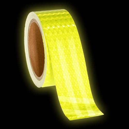 Aiyorse 1 Stück Reflektierendes Klebeband 10m X 5cm Reflektoren Aufkleber Warnung Reflektierende Aufkleber Sicherheit Warnband Wasserdicht Aufkleber Reflektierend für Fahrrad Motorrad Helme Kleidung von Aiyorse