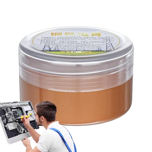 Aizuoni Elektrofett, Dielektrisches Fett Elektrik, 30g Leitpaste Hochtemperaturfett - Leitfähige Paste Mit Starker Haftung, Mehrzweck-Verbundpaste Für Automobil, Elektronik, Bauwesen Aizuoni Elektrofett, Dielektrisches Fett Elektrik, 30g Leitpaste Hochtemperaturfett - Leitfähige Paste Mit Starker Haftung, Mehrzweck-Verbundpaste Für Automobil, Elektronik, Bauwesen von Aizuoni
