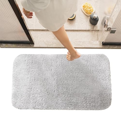 Aizuoni Fußmatte für Badezimmer, weiche Badezimmermatte - Weicher, zotteliger Badteppich | Maschinenwaschbarer Badteppich für Badezimmerboden von Aizuoni