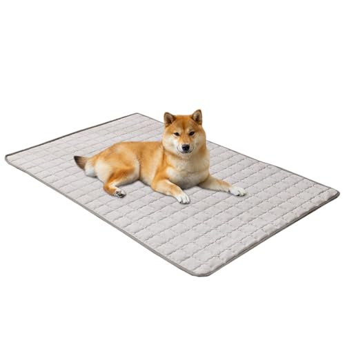 Aizuoni Haustier Kühlmatte,Katzenkühlkissen - Atmungsaktiv rutschfest wasserdichte Matte 69X48Cm Für Innen Außen Welpen Reise Transportbox Zwinger Hinterhof Wohnung Terrasse Camping von Aizuoni