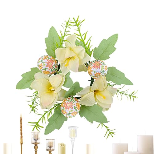 Aizuoni Osterkerzenringe Kränze, Blumenkranz Deko, kerzenringe Für Stabkerzen, Künstliche Blumenkränze Kerzenkränze, Weihnachtskerzenringe,Blütengirlande Frühlingskranz, Stabiler Tischaufsatz Für Das Aizuoni Osterkerzenringe Kränze, Blumenkranz Deko, kerzenringe Für Stabkerzen, Künstliche Blumenkränze Kerzenkränze, Weihnachtskerzenringe,Blütengirlande Frühlingskranz, Stabiler Tischaufsatz Für Das von Aizuoni