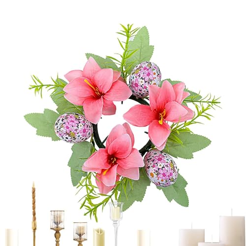 Aizuoni Osterkerzenringe Kränze, Blumenkranz Deko, kerzenringe Für Stabkerzen, Künstliche Blumenkränze Kerzenkränze, Weihnachtskerzenringe,Blütengirlande Frühlingskranz, Stabiler Tischaufsatz Für Das Aizuoni Osterkerzenringe Kränze, Blumenkranz Deko, kerzenringe Für Stabkerzen, Künstliche Blumenkränze Kerzenkränze, Weihnachtskerzenringe,Blütengirlande Frühlingskranz, Stabiler Tischaufsatz Für Das von Aizuoni