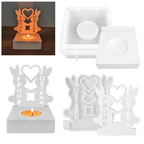 Aizuoni Ostern Silikonformen Gießformen, Gießformen Silikon Ostern, Silikonform Kerzenhalter, Osterkerzenformen,Osterhasenformen, Teelicht-Kerzenständer-Formen Für Harzguss, Epoxid-Silikon, Gips-Ton Aizuoni Ostern Silikonformen Gießformen, Gießformen Silikon Ostern, Silikonform Kerzenhalter, Osterkerzenformen,Osterhasenformen, Teelicht-Kerzenständer-Formen Für Harzguss, Epoxid-Silikon, Gips-Ton von Aizuoni