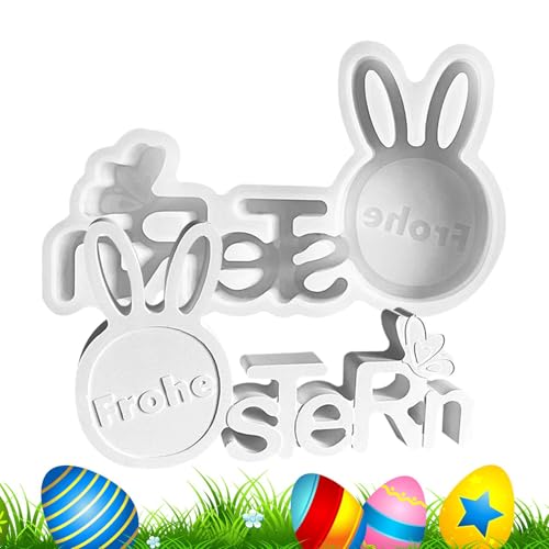 Aizuoni Silikonformen Gießformen Ostern, Gipsformen Zum Gießen Ostern, Silikonform Ostern, Gips Zum Gießen,Hasenkopfform,Osterhasenform | Englische Silikon-Schriftzugform, Buchstaben-Desktop-Ornamente Aizuoni Silikonformen Gießformen Ostern, Gipsformen Zum Gießen Ostern, Silikonform Ostern, Gips Zum Gießen,Hasenkopfform,Osterhasenform | Englische Silikon-Schriftzugform, Buchstaben-Desktop-Ornamente von Aizuoni