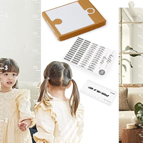 Aizuoni Spiegel Wachstumsdiagramm Für Die Wand, Kinder Wachstumstabelle Spiegel, Growth Chart Mirror Puzzle-Spiegel, Wachstumstabellenspiegel, Aussagekräftige Wachstumstabellen-Spiegel Für Kinder von Aizuoni