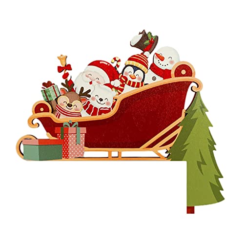 Aizuoni Türrahmen Weihnachtsdeko, Rentier-Weihnachtsmann-Pinguin-Türrahmen-, Weihnachtsmann, Weihnachtsbaum Und Elch, Weihnachten Dekoration Für Wände Türen Und Fenster Aizuoni Türrahmen Weihnachtsdeko, Rentier-Weihnachtsmann-Pinguin-Türrahmen-, Weihnachtsmann, Weihnachtsbaum Und Elch, Weihnachten Dekoration Für Wände Türen Und Fenster von Aizuoni