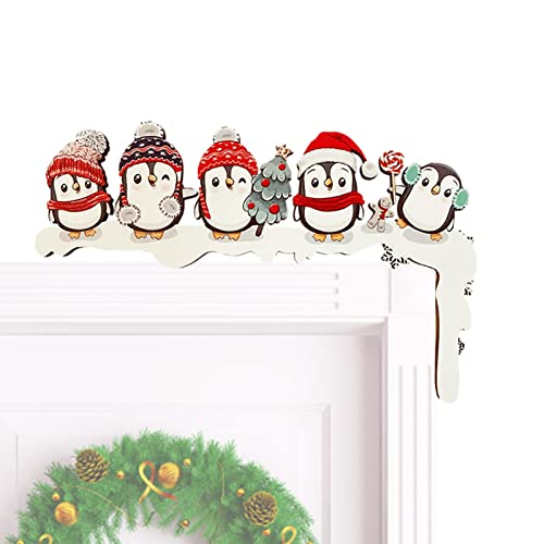 Aizuoni Türrahmen Weihnachtsdeko, Rentier-Weihnachtsmann-Pinguin-Türrahmen-, Weihnachtsmann, Weihnachtsbaum Und Elch, Weihnachten Dekoration Für Wände Türen Und Fenster Aizuoni Türrahmen Weihnachtsdeko, Rentier-Weihnachtsmann-Pinguin-Türrahmen-, Weihnachtsmann, Weihnachtsbaum Und Elch, Weihnachten Dekoration Für Wände Türen Und Fenster von Aizuoni