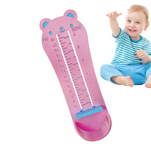 Babyschuh Größensucher,Fußlängenmesser Für Kleinkinder - Antirutsch-Basis Niedliches Design Mit Doppelskala Anzeige, Messgerät Zum Einkaufen, Für Zuhause & Unterwegs Babyschuh Größensucher,Fußlängenmesser Für Kleinkinder - Antirutsch-Basis Niedliches Design Mit Doppelskala Anzeige, Messgerät Zum Einkaufen, Für Zuhause & Unterwegs von Aizuoni