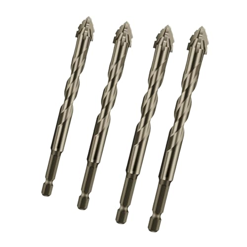 Exzenterbohrer-Set, Sägezahn-exzenterbohrer-set, Hochfester Exzenterbohrer-satz Mit 4 Schneiden, Hochfeste Exzenterbohrer,Vierkant-Zackenbohrer - Gezahnte Bohrer Mit Abgeschrägter Spitze Und Hoher von Aizuoni