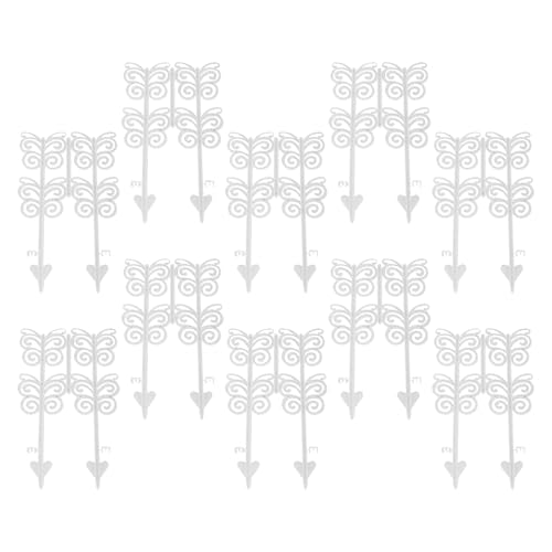 Gartenzäune - Zierzaun Mit Schmetterlings-Deko Für Garten | 10 Stück Kantenschutz Tierbarriere Deko Für Garten Rasen Blumenbeet Weg Gartenzäune - Zierzaun Mit Schmetterlings-Deko Für Garten | 10 Stück Kantenschutz Tierbarriere Deko Für Garten Rasen Blumenbeet Weg von Aizuoni