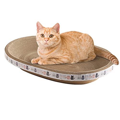 Kratzbrett Für Katzen | Robustes, Kratzpappe Für Katzen, Katzen Kratzbrett? Kratzpappe,Corrugated Lounge Kratzpappe Für Katzen Bett, Katzen Kratzmöbel Für Couch von Aizuoni