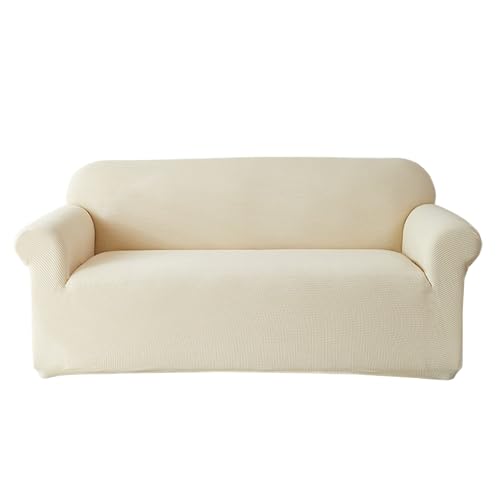 Ajalcsvs Stretch Couchbezug, Universeller Sofabezug Schutz für Wohnzimmermöbel(Beige,1 Seater+2 Seater) von Ajalcsvs