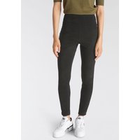 AJC Highwaist Leggings, in Velourleder-Optik von Ajc