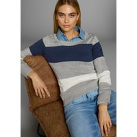 AJC Rundhalspullover mit breiten Block-Streifen AJC Rundhalspullover mit breiten Block-Streifen von Ajc