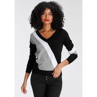 AJC Streifenpullover, mit trendigem Diagonal-Colourblocking AJC Streifenpullover, mit trendigem Diagonal-Colourblocking von Ajc