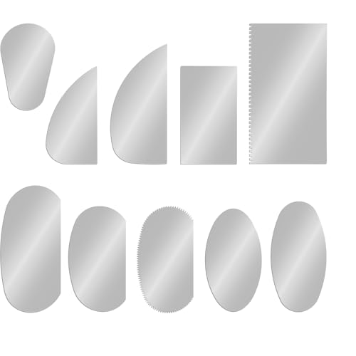 10 Stück Edelstahl Töpferwerkzeug Plättchen,Ton Werkzeug Set,Töpferwerkzeug Schaber,Keramik Werkzeug DIY Grabstichel Kit, Polymer Clay Sculpting Ton Tools Töpferzubehör für Modellbau Schnitzarbeiten 10 Stück Edelstahl Töpferwerkzeug Plättchen,Ton Werkzeug Set,Töpferwerkzeug Schaber,Keramik Werkzeug DIY Grabstichel Kit, Polymer Clay Sculpting Ton Tools Töpferzubehör für Modellbau Schnitzarbeiten von Ajcotahm