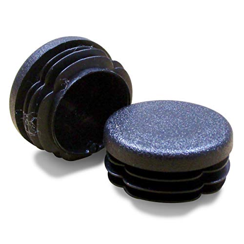 Ajile® - 16 Stücke - Endkappen für Rundrohre Lamellenstopfen Rundrohrstopfen Rohrkappen AUSSENDURCHMESSER 30 mm - SCHWARZ - EPR130x16-FBA von Ajile