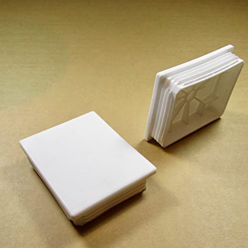 ajile - Kunststoff Lamellen-Stopfen für Rechteckrohre mit 100x80 mm Aussenmass und 1,0-4,0 mm Wanddicke SCHWARZ - 4 Stck. - EPH251 von Ajile