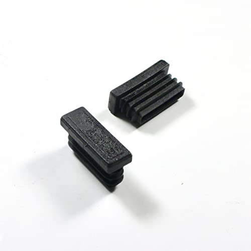 ajile - Kunststoff Lamellen-Stopfen für Rechteckrohre mit 30x10 mm Aussenmass und 1,0-2,5 mm Wanddicke SCHWARZ - 4 Stck. - EPH105 von Ajile