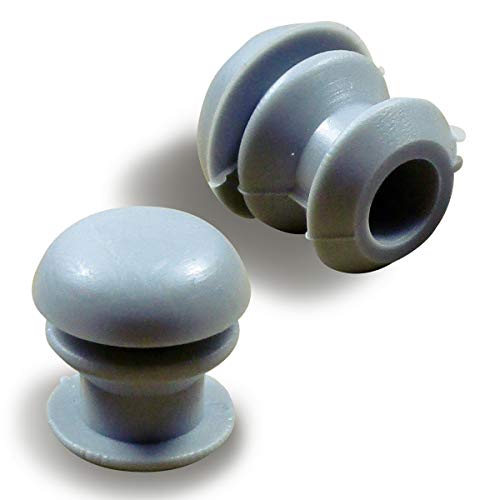 ajile - 12 Stücke - Lamellenstopfen Rundrohrstopfen Durchmesser 12 mm Stopfen - GRAU - EPR312-A von Ajile