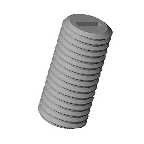 ajile - 20 Stücke - Gewindestifte mit Teilschlitz - M4 | Länge L = 20 mm | Polyamid PA6.6 Plastik Nylon - Isolierend von Ajile