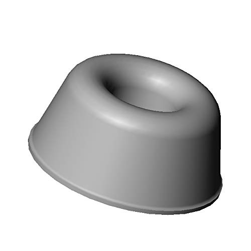 ajile - 4 Stücke - Selbstklebende RUNDE PLASTIKFÜSSE/DÄMPFER 22.3 x 10.2 WEISS Anschlagdämpfer Möbel Türen Haushaltgeräte Elektronikgeräte von Ajile