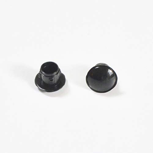 ajile - Abdeckstopfen aus Kunststoff SCHWARZ für Bohr- und Montagelöchern mit 7 mm Durchmesser - 50 Stck. - OBF107x50-FBA von Ajile