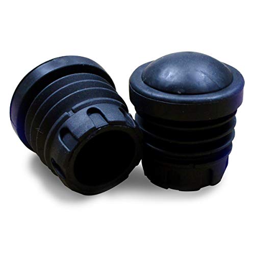 ajile Anti-Rutsch Fusskappen Rohrkappen Leicht Gewölbt aus Verstärktem Vulkanisiertem Gummi SCHWARZ für Möbelfüsse mit 35 mm AUSSENDURCHMESSER - 4 Stücke – EHC135x4-FBA von Ajile