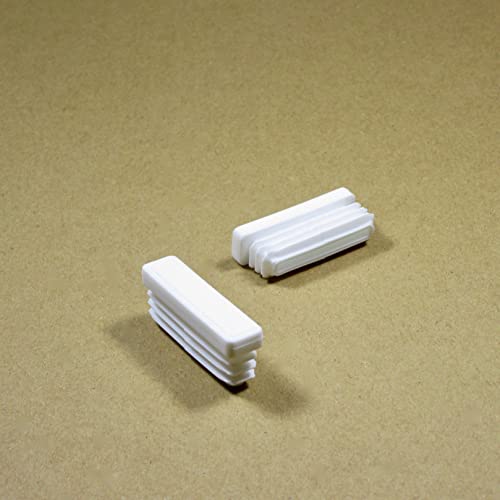 Ajile - Kunststoff Lamellen-Stopfen für Rechteckrohre mit 40x10 mm Aussenmass und 1,0-2,5 mm Wanddicke SCHWARZ - 4 Stck. - EPH212 von Ajile