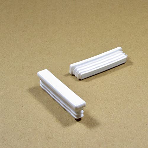 ajile - Kunststoff Lamellen-Stopfen für Rechteckrohre mit 60x10 mm Aussenmass und 1,0-2,0 mm Wanddicke SCHWARZ - 4 Stck. - EPH226 von Ajile