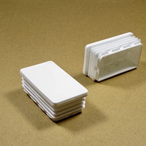 Ajile - Kunststoff Lamellen-Stopfen für Rechteckrohre mit 70x40 mm Aussenmass und 1,0-3,0 mm Wanddicke SCHWARZ - 4 Stck. - EPH235 von Ajile