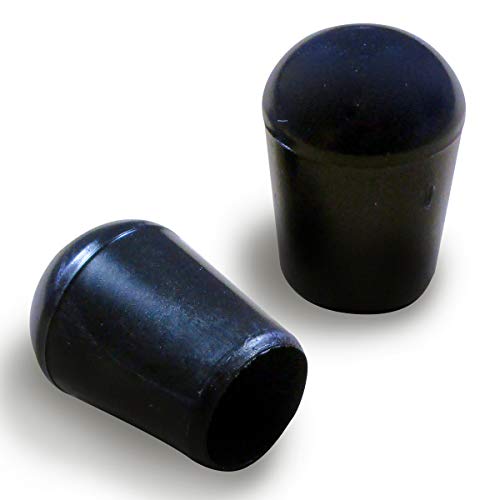 ajile Kunststoff Stuhlkappe Möbel- und Bodenschutz aus Kunststoff SCHWARZ für Möbelfüße Rundröhre Drahtgitter Durchmesser 5 mm - 50 Stücke - EVR105x50-FBA von Ajile