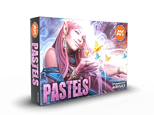 AK11607 Pastellfarben-Set – Aktiv Acrylfarben, 3 g von AK Interactive