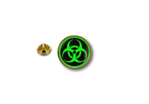 pin Button pins anstecker Anstecknade Motorrad Biker Biohazard radioaktiv r4 von Akachafactory